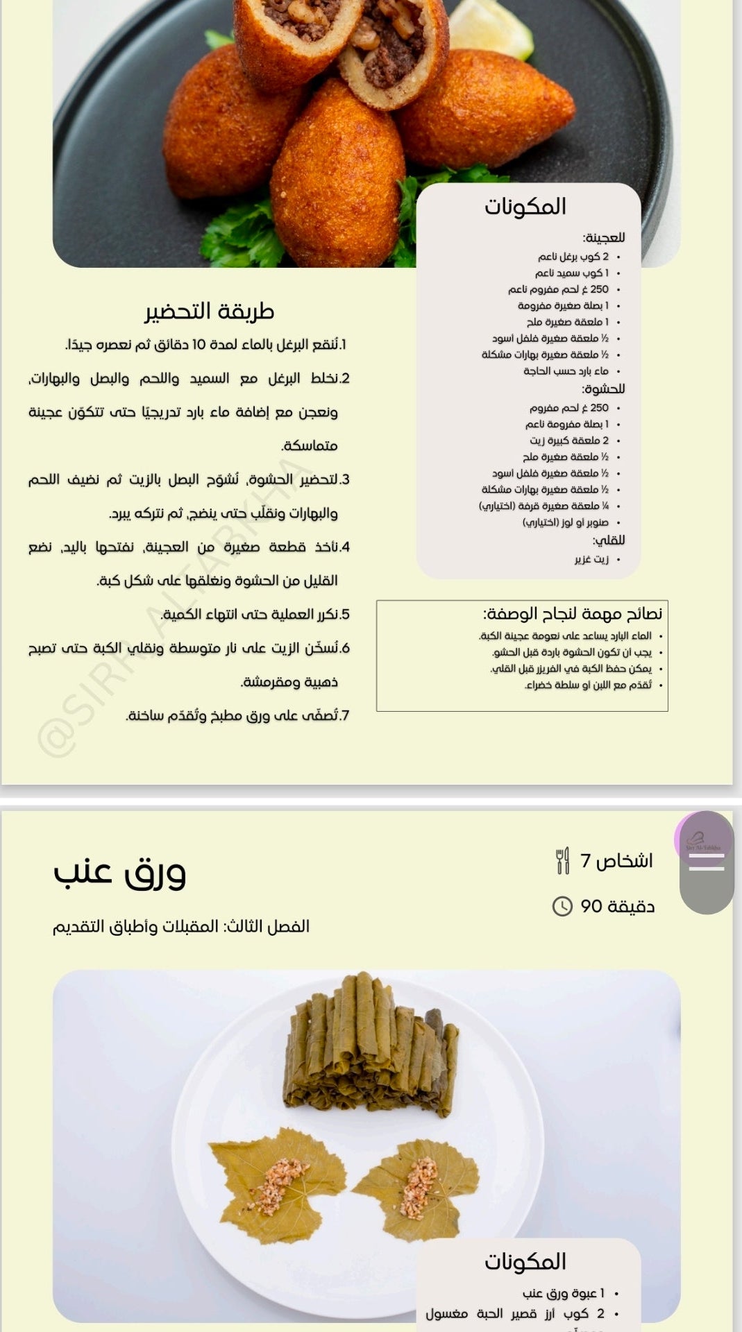 كتاب فن الوصفات المالحة (٥٠ وصفة)